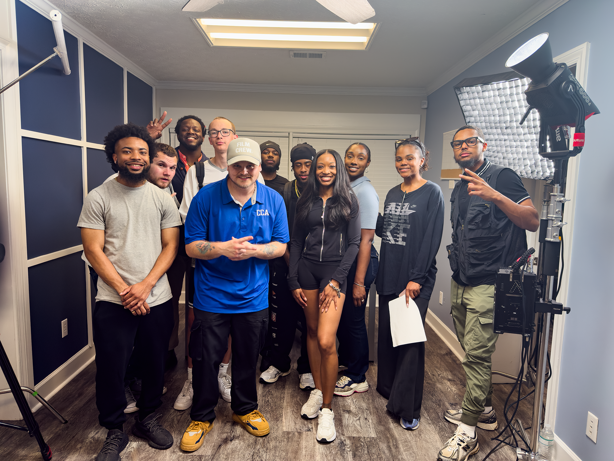 Creator Collective film crew group photo in the studio